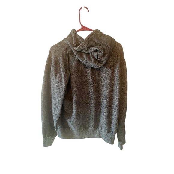 Fleece Factory Sweatshirt Unisex Gray Red Heritage Pullover Hoodie Knit Small - Picture 5 of 5